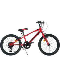 Bicicleta copii Dino Bikes 20' MTB baieti Sport rosu cu 6