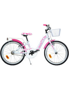 Bicicleta copii Dino Bikes 20' City Smarty alb,DB-204R-05S-WH