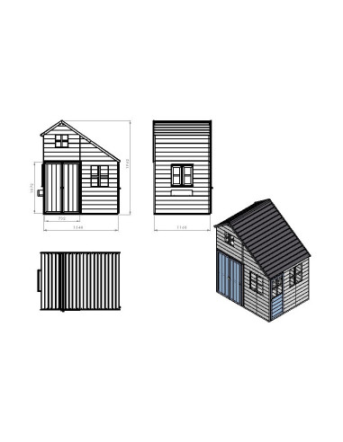 Casuta de gradina Mansion (M33), Wendi Toys,WE-733