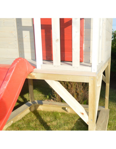 Casuta de gradina Summer Adventure House cu platforma cu loc