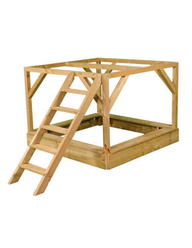 Casuta de gradina Summer Adventure House cu platforma cu loc