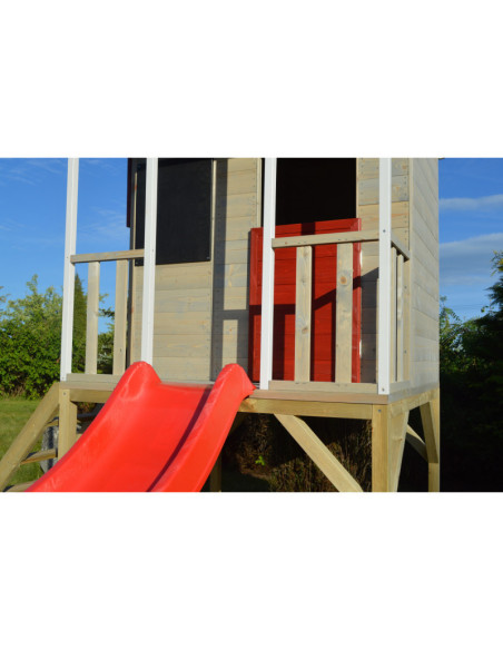 Casuta de gradina Summer Adventure House cu platforma cu loc