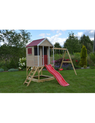 Casuta de gradina Summer Adventure House cu platforma cu loc