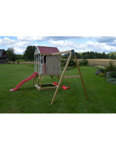 Casuta de gradina Summer Adventure House cu platforma cu loc