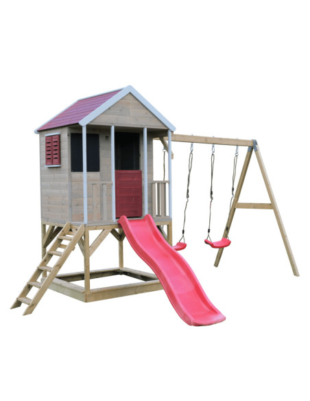 Casuta de gradina Summer Adventure House cu platforma cu loc