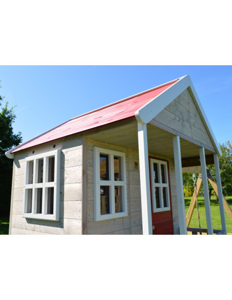 Casuta de gradina Nordic Adventure House cu platforma cu loc