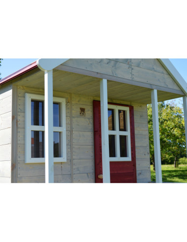 Casuta de gradina Nordic Adventure House cu platforma cu loc