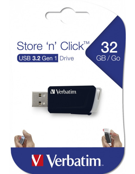 MEMORII USB Verbatim VERBATIM 49307 USB CLICK 32GB BLACK