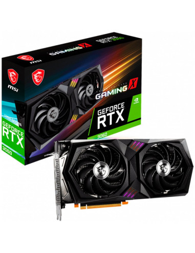 PLACA VIDEO MSI "GeForce RTX 3060 GAMING X 12G", 12 GB GDDR6