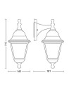 LIMA wall lantern black 1x60W 230V "000008718696176733"