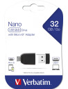 USB DRIVE 2.0 NANO 32GB STORE N STAY + OTG ADAPTER "49822"