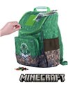 Set scoala PIXIE - Ghiozdan, Penar 1 fermoar, Breloc, 4 rezerve pixie, Alfabet pixie,  Motiv Minecraft 5 