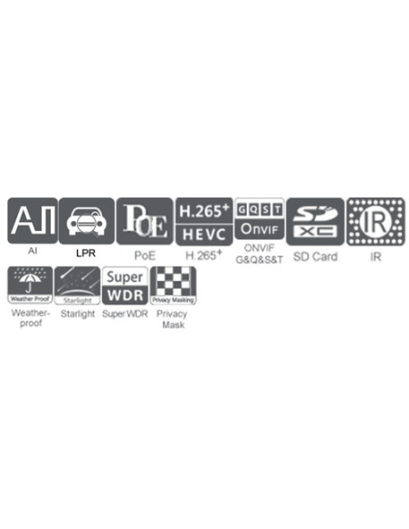 CAMERA IP BULLET LPR 2MP 5.3-64MM "TS2961-X12TPC" (include TV 0.8lei)