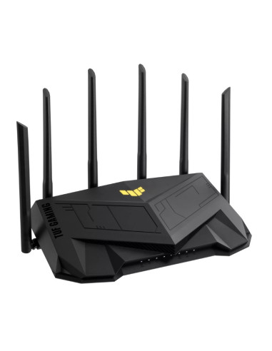 ASUS TUF Gaming AX6000 Dual Band WiFi 6 Gaming Router with dedicated Gaming port Dual 2.5G port AiMesh AiProtection Pro AURA RGB ASUS TUF Gaming AX6000 Dual Band WiFi 6 Gaming Router with dedicated Gaming port Dual 2.5G port AiMesh AiProtection Pro AURA RGB
