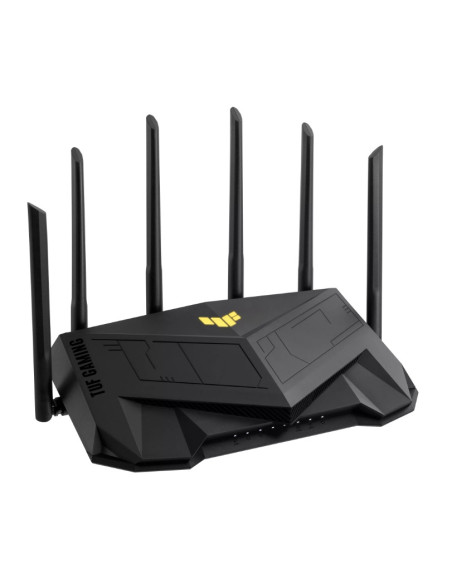 ASUS TUF Gaming AX6000 Dual Band WiFi 6 Gaming Router with dedicated Gaming port Dual 2.5G port AiMesh AiProtection Pro AURA RGB ASUS TUF Gaming AX6000 Dual Band WiFi 6 Gaming Router with dedicated Gaming port Dual 2.5G port AiMesh AiProtection Pro AURA RGB