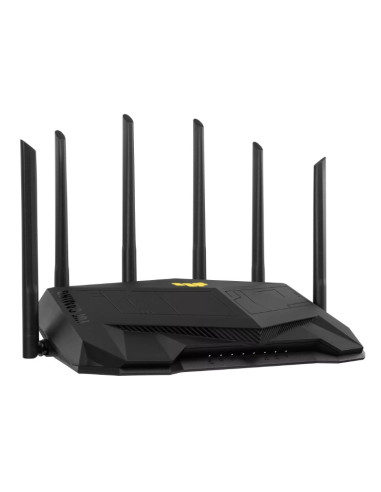 ASUS TUF Gaming AX6000 Dual Band WiFi 6 Gaming Router with dedicated Gaming port Dual 2.5G port AiMesh AiProtection Pro AURA RGB ASUS TUF Gaming AX6000 Dual Band WiFi 6 Gaming Router with dedicated Gaming port Dual 2.5G port AiMesh AiProtection Pro AURA RGB