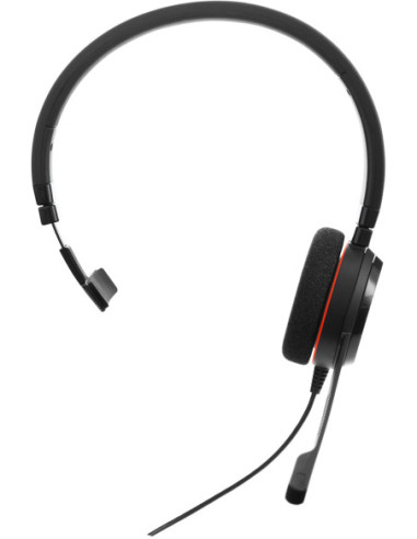 JABRA EVOLVE 20 MS Mono USB Headband Noise cancelling USB connector with mute-button and volume control on the cord "4993-823-10 JABRA EVOLVE 20 MS Mono USB Headband Noise cancelling USB connector with mute-button and volume control on the cord "4993-823-10