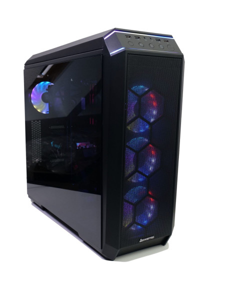 CARCASA CHIEFTEC STALLION III, Middle Tower, ATX, fara sursa, sticla securizata glisanta, 4 x RGB fans, USB 2.0 x 2, USB 3.0 x 2