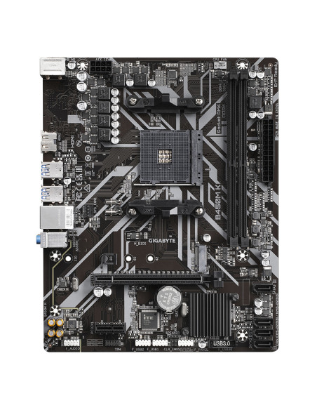 GIGABYTE  Main Board Desktop B450M K (AM4,2 x DDR4,HDMI,GLAN,PCI Express x16, PCI Express x1,M.2,4 x SATAIII,2x USB3.2 Gen1,6x U