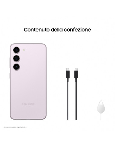 Samsung Galaxy S23 DS Lavender 5G 6.1" OC 8GB 128GB 12MP 50MP+12MP+10MP 3900mAh "SM-S911BLIDEUE" (include TV 0.5 lei)