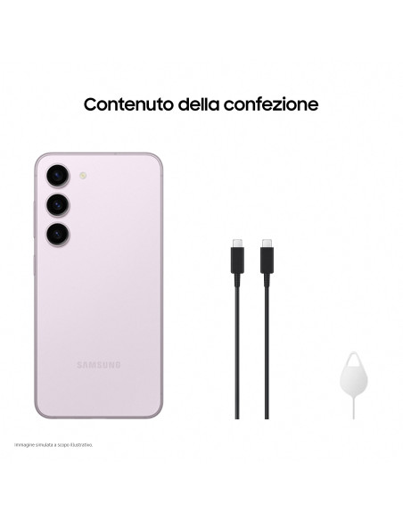 Samsung Galaxy S23 DS Lavender 5G 6.1" OC 8GB 128GB 12MP 50MP+12MP+10MP 3900mAh "SM-S911BLIDEUE" (include TV 0.5 lei)