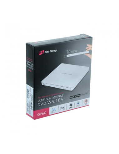 DVD-RW extern, LG, interfata USB 2.0, alb, "GP60NW60" (include