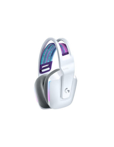 LOGITECH G733 LIGHTSPEED Wireless RGB Gaming Headset - WHITE - LOGITECH G733 LIGHTSPEED Wireless RGB Gaming Headset - WHITE -