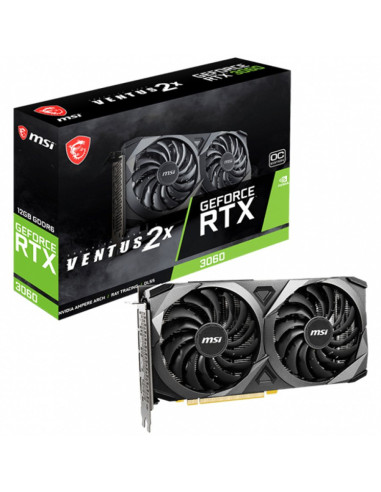 PLACA VIDEO MSI "GeForce RTX 3060 VENTUS 2X 12G OC", 12 GB