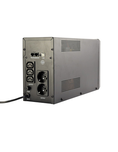 UPS GEMBIRD, Line Int. cu management, mini tower, 2000VA/1200W UPS GEMBIRD, Line Int. cu management, mini tower, 2000VA/1200W