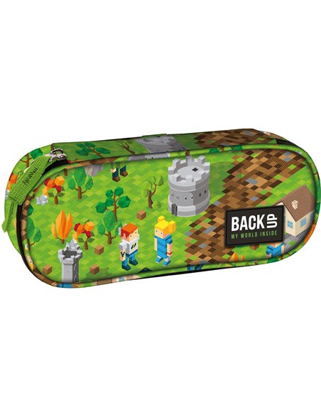 Set gradinita PIXIE - Ghiozdan, Penar etui, Carte 2 in 1, Planseta plastelina, Motiv Minecraft 3