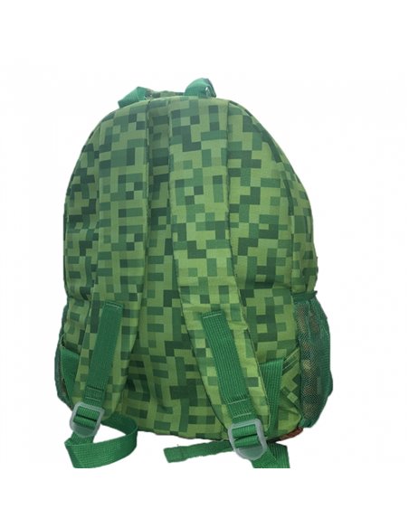 Set scoala PIXIE -  Ghiozdan, Penar etui, Planseta plastelina, Bratara, 4 rezerve pixie, Motiv Minecraft 3