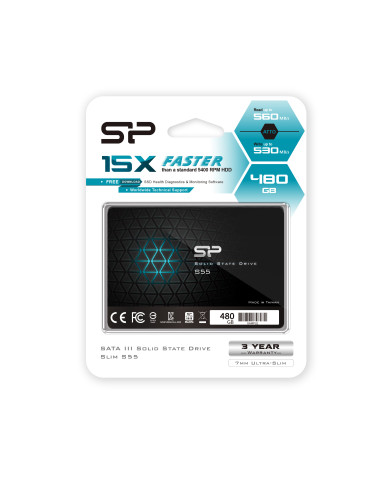 SSD SP SLIM S55 480GB 2.5" SATA 6Gb s "SP480GBSS3S55S25"
