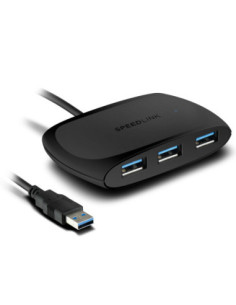 HUB SPEEDLINK SNAPPY EVO 4 PORTS TYPE-C TO USB BK "SL-140203-BK" (include TV 0.18lei)