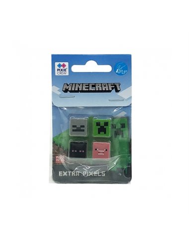 Set scoala PIXIE -  Ghiozdan, Penar etui, Planseta plastelina, Bratara, 4 rezerve pixie, Motiv Minecraft 3