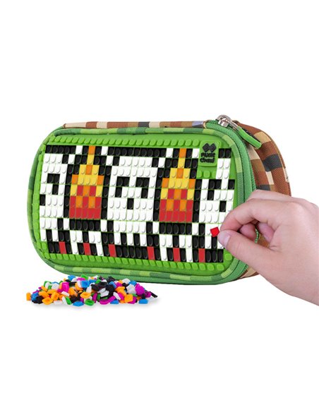 Set gradinita PIXIE - Ghiozdan, Penar etui, Bratara, Carte 2 in 1, Planseta plastelina, Motiv minecraft 1 