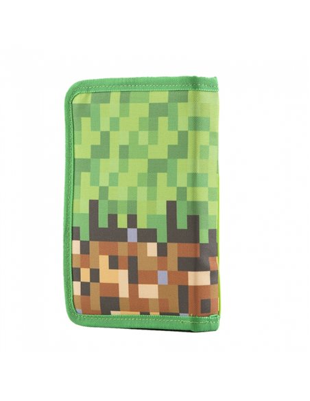 Set scoala PIXIE - Ghiozdan, Penar 1 fermoar, Planseta plastelina, Breloc, Alfabet Pixie, Motiv Minecraft 4