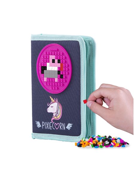 Penar neechipat Pixie Crew Minecraft, cu un fermoar, Motiv Unicorn