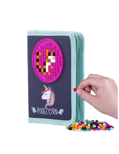 Penar neechipat Pixie Crew Minecraft, cu un fermoar, Motiv Unicorn
