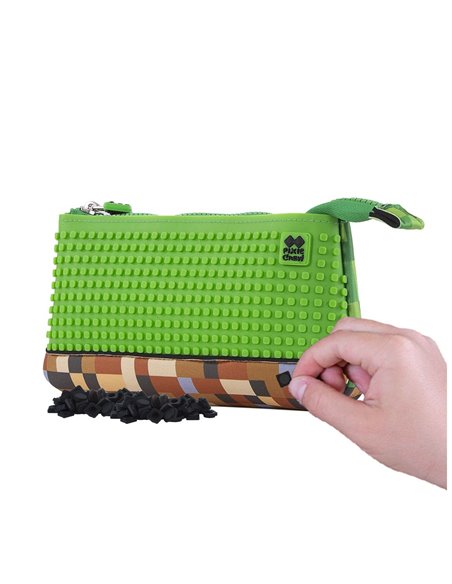 Penar etui Pixie Crew, cu un fermoar, Multicolor, Motiv Minecraft, 20.3 x 12 x 3.7 cm