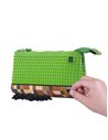 Penar etui Pixie Crew, cu un fermoar, Multicolor, Motiv Minecraft, 20.3 x 12 x 3.7 cm
