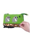 Penar etui Pixie Crew, cu un fermoar, Multicolor, Motiv Minecraft, 20.3 x 12 x 3.7 cm