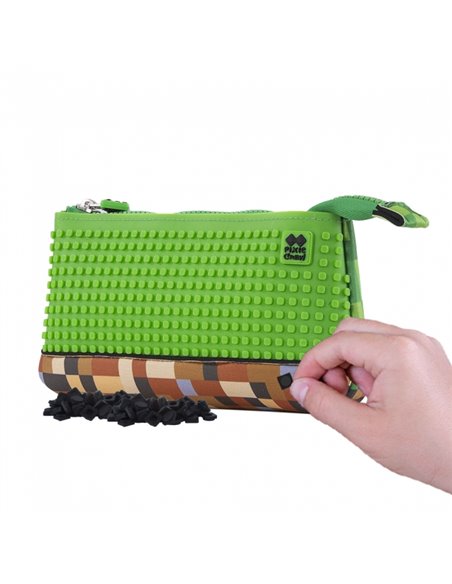 Set scoala PIXIE - Ghiozdan, Penar etui, Planseta plastelina, Bratara, Motiv Minecraft 6