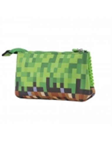 Set scoala PIXIE - Ghiozdan, Penar etui, Planseta plastelina, Bratara, Motiv Minecraft 6