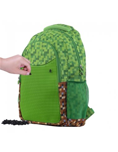 Set scoala PIXIE - Ghiozdan, Penar etui, Planseta plastelina, Bratara, Motiv Minecraft 6