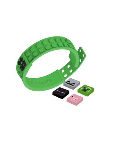 Set scoala PIXIE - Ghiozdan, Penar etui, Planseta plastelina, Bratara, Motiv Minecraft 6