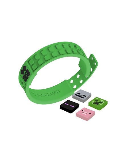Set scoala PIXIE - Ghiozdan, Penar etui, Planseta plastelina, Bratara, Motiv Minecraft 6