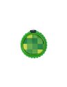 Penar etui sub forma de cilindru Pixie Crew, cu fermoar, Verde, Motiv Minecraft, 19.5 x 7.5 cm