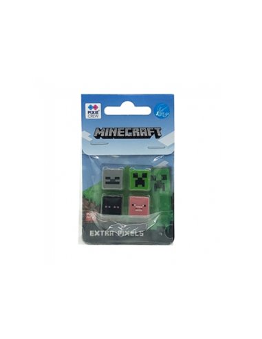 Set gradinita PIXIE - Ghiozdan, Penar etui, Carte 2 in 1, Planseta plastelina, Bratara, 4 rezerve, Motiv Minecraft 2
