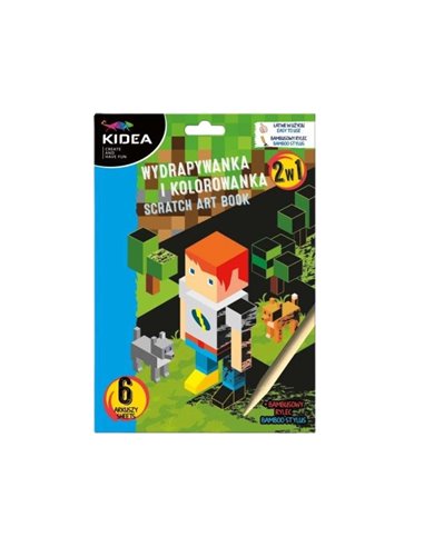 Set gradinita PIXIE - Ghiozdan, Penar etui, Carte 2 in 1, Planseta plastelina, Bratara, 4 rezerve, Motiv Minecraft 2