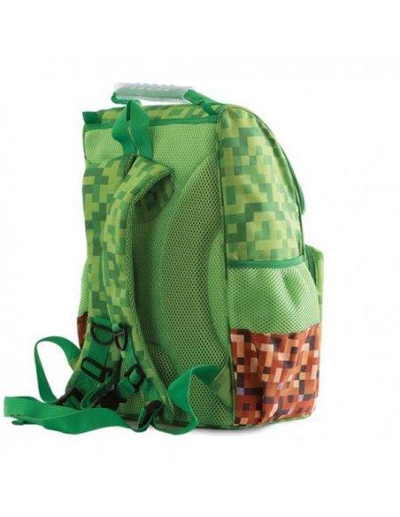 Set scoala PIXIE- Ghiozdan, Penar 1 fermoar, Planseta plastelina, Bratara, 4 rezerve, Motiv Minecraft 7 